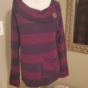 Margaret Winters Purple cotton sweater